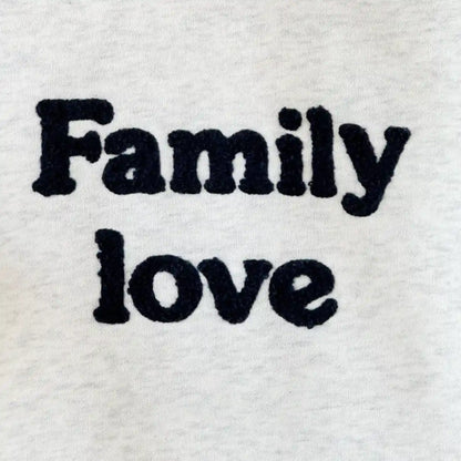 Sweat "Family Love" gris adulte