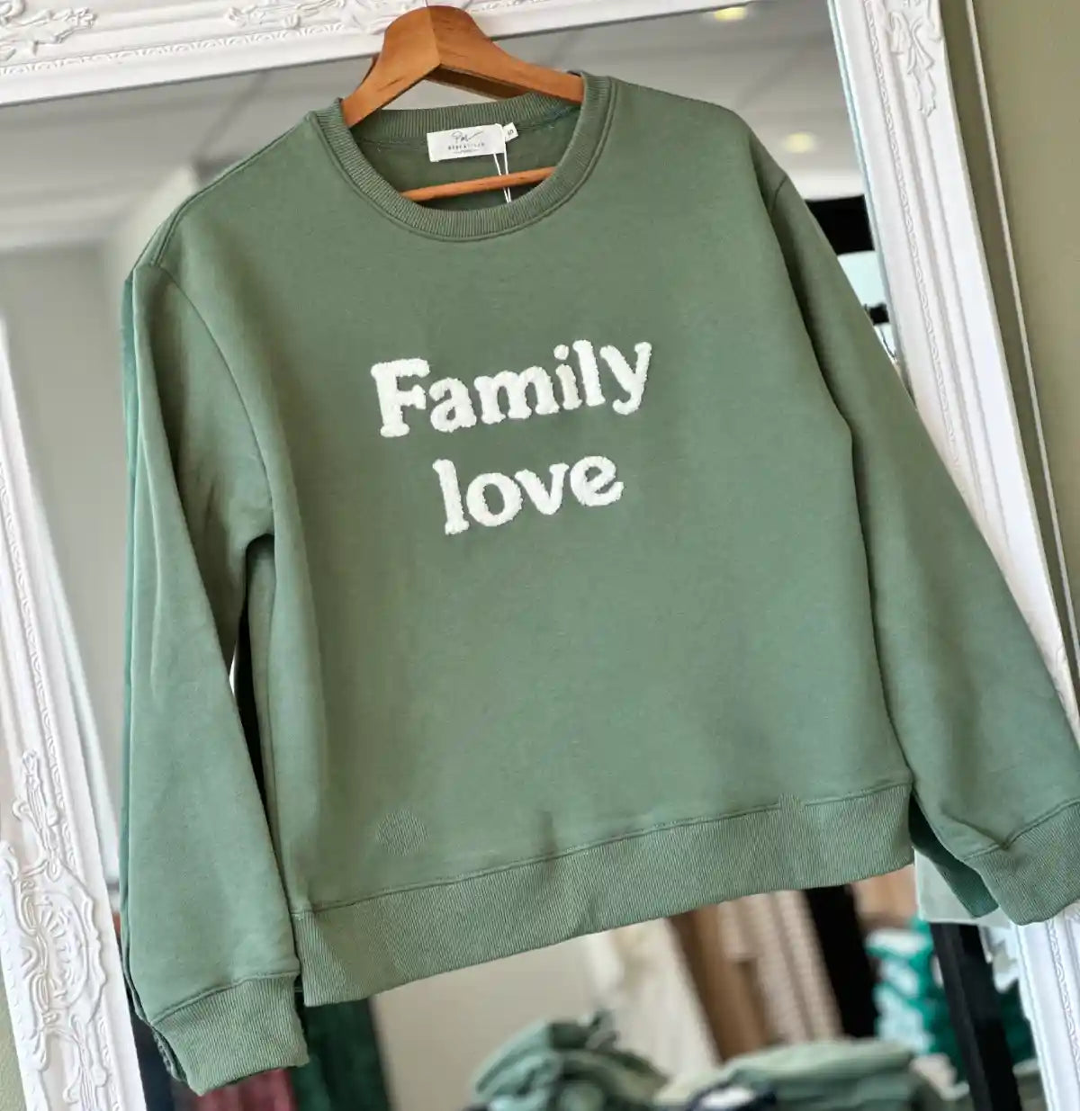 Sweat "Family Love" gris adulte