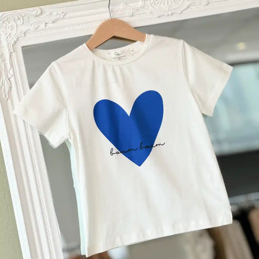 T-shirt coeur Boum boum enfant