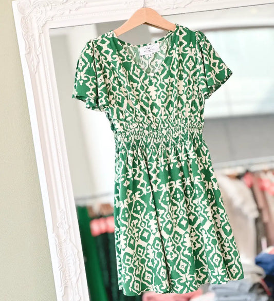 Robe estivale verte fille