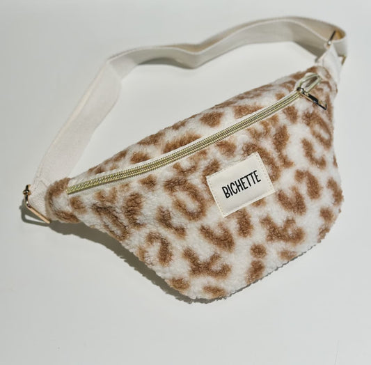 Sac banane leopard clair