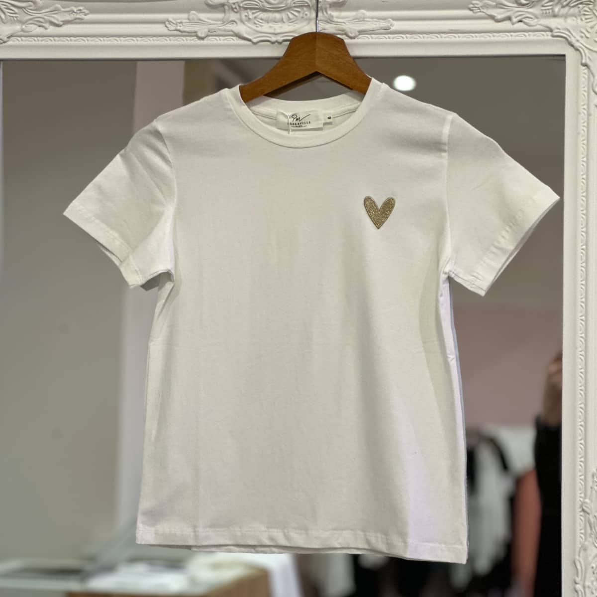 T-shirt cœur doré ENFANT