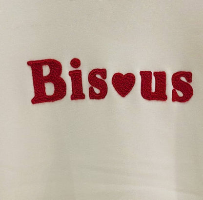 Sweat "Bisous" femme