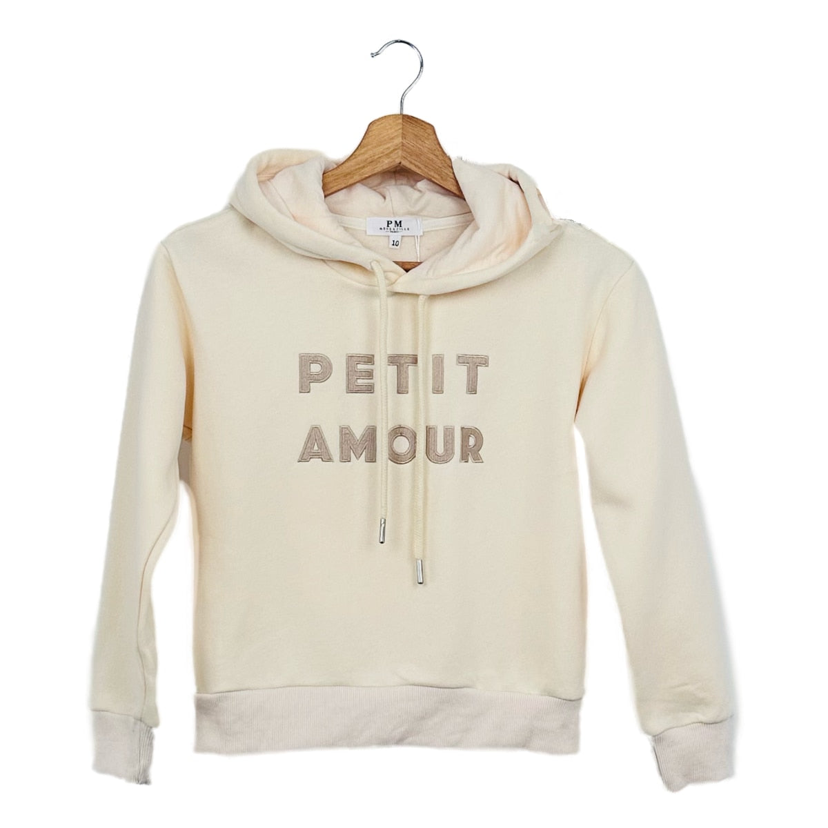 Sweat à capuche avec broderie “ Petit amour” enfant